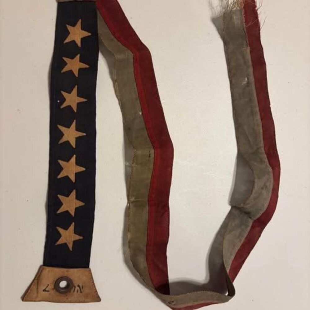 Antique U.S. Navy 7-Star No. 7 Commissioning Pennant – WWI/WWII Era